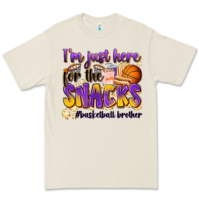 I'm Just Here For The Snacks #basketball Brother Premium Tee by Zillion Design Studio | Teevron