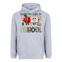 Heather Grey happy 100 days of school Heavyweight Hoodie - Artiststas