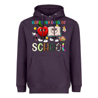 Plum happy 100 days of school Heavyweight Hoodie - Artiststas