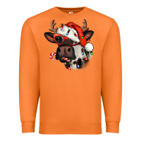 Carrot Christmas cow with antlers Premium Sweatshirt - Jasminsmagicworld
