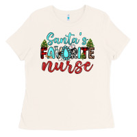 Bone santa s favorite nurse Ladies Tee - JahusDesignShop
