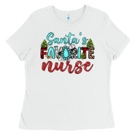 White santa s favorite nurse Ladies Tee - JahusDesignShop