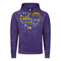 Cloud Purple down syndrome awareness heart Vintage Hoodie - Artiststas
