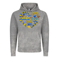 Cloud Rock down syndrome awareness heart Vintage Hoodie - Artiststas