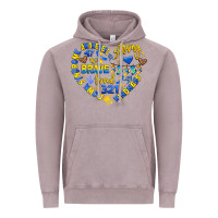 Vintage Zinc down syndrome awareness heart Vintage Hoodie - Artiststas