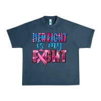 Midnight Navy her fight is my fight Urban Heavy Tee - AdoDesignShop