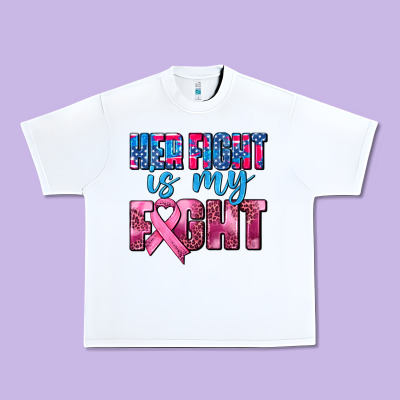 Her Fight Is My Fight Urban Heavy Tee Designed By Adodesignshop