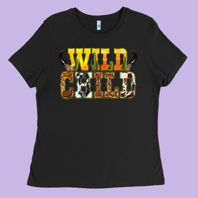 Western Wild Child Ladies Tee Designed By Texasbilliewilder