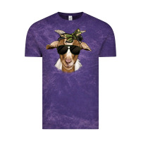 Cloud Purple camouflage bandana goat Vintage Tee - Jasminsmagicworld