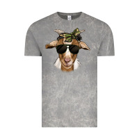 Cloud Rock camouflage bandana goat Vintage Tee - Jasminsmagicworld