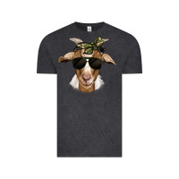 Vintage Black camouflage bandana goat Vintage Tee - Jasminsmagicworld