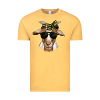 Vintage Mustard camouflage bandana goat Vintage Tee - Jasminsmagicworld