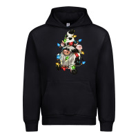 Black christmas cow gnome Urban Hoodie - CowGirlArtShop