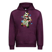 Mauve Wine christmas cow gnome Urban Hoodie - CowGirlArtShop