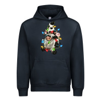 Navy christmas cow gnome Urban Hoodie - CowGirlArtShop