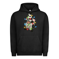 Pigment Black christmas cow gnome Urban Hoodie - CowGirlArtShop