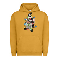 Pigment Peanut Butter christmas cow gnome Urban Hoodie - CowGirlArtShop
