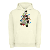 Pigment Pistachio christmas cow gnome Urban Hoodie - CowGirlArtShop