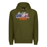 Army Green God Bless The USA Premium Hoodie - Bettercallsaul