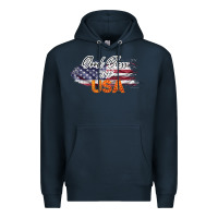 Navy God Bless The USA Premium Hoodie - Bettercallsaul