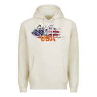 Oatmeal Heather God Bless The USA Premium Hoodie - Bettercallsaul
