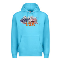 Ocean Blue God Bless The USA Premium Hoodie - Bettercallsaul