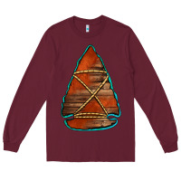 Burgundy wooden arrowhead Long Sleeve Tee - Jasminsmagicworld