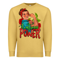 Antique Gold latina power strong woman Premium Sweatshirt - Jasminsmagicworld