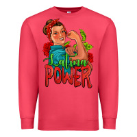 Cardinal latina power strong woman Premium Sweatshirt - Jasminsmagicworld