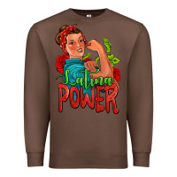 Chestnut latina power strong woman Premium Sweatshirt - Jasminsmagicworld