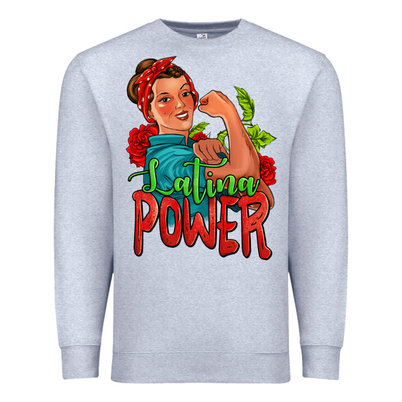 Latina Power Strong Woman Premium Sweatshirt by Jasminsmagicworld | Teevron