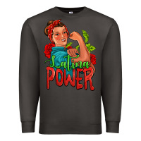 Smoke latina power strong woman Premium Sweatshirt - Jasminsmagicworld