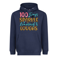 Navy 100 days of sparkle learning and loughs Heavyweight Hoodie - Artiststas