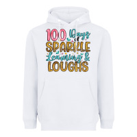 White 100 days of sparkle learning and loughs Heavyweight Hoodie - Artiststas