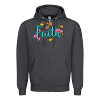Smoke faith with flower and butterfly Zipper Hoodie - NancyCooperArtShop