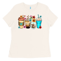 Bone flowers with coffee Ladies Tee - Zillion Design Studio