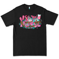 Black breast cancer nurse Premium Tee - AdoDesignShop