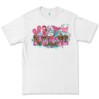 White breast cancer nurse Premium Tee - AdoDesignShop