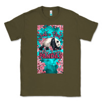 Army Green just a girl who loves pandas Classic Tee - LillyAllenDesigns