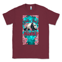 Burgundy just a girl who loves pandas Classic Tee - LillyAllenDesigns