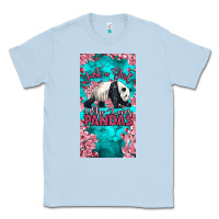 Dusty Blue just a girl who loves pandas Classic Tee - LillyAllenDesigns