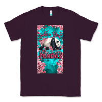 Plum just a girl who loves pandas Classic Tee - LillyAllenDesigns