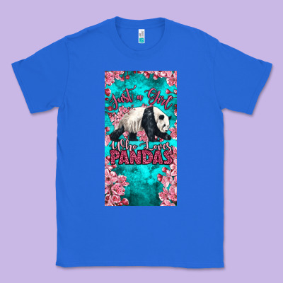 Just A Girl Who Loves Pandas Classic Tee Designed By Lillyallendesigns
