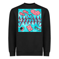Black nurse heart beat seamless pattern Heavyweight Sweatshirt - BundleAndBundleShop