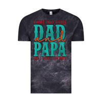 Cloud Black i have two titles dad and papa and i rock them both Vintage Tee - Artiststas