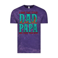 Cloud Purple i have two titles dad and papa and i rock them both Vintage Tee - Artiststas
