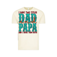 Vintage Arctic i have two titles dad and papa and i rock them both Vintage Tee - Artiststas