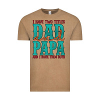 Vintage Coffee i have two titles dad and papa and i rock them both Vintage Tee - Artiststas