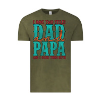 Vintage Olive i have two titles dad and papa and i rock them both Vintage Tee - Artiststas