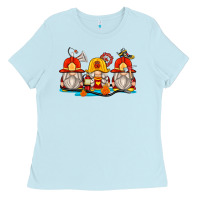 Baby Blue firefighter gnomes Ladies Tee - Zillion Design Studio